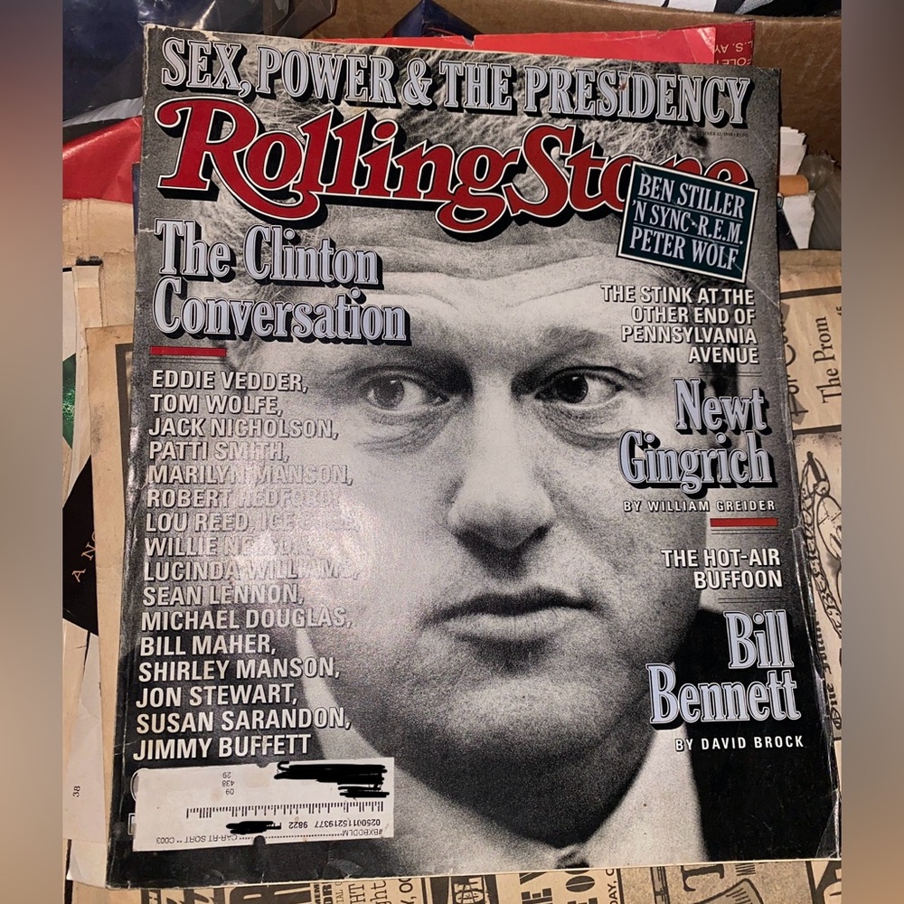 Rolling Stone Magazine Issue 799 November 12 1998 Bill Clinton N Sync
Used